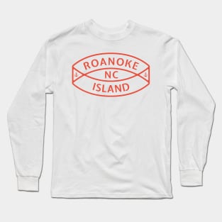 Roanoke Island, NC Summertime Vacationing Anchor Ring Long Sleeve T-Shirt